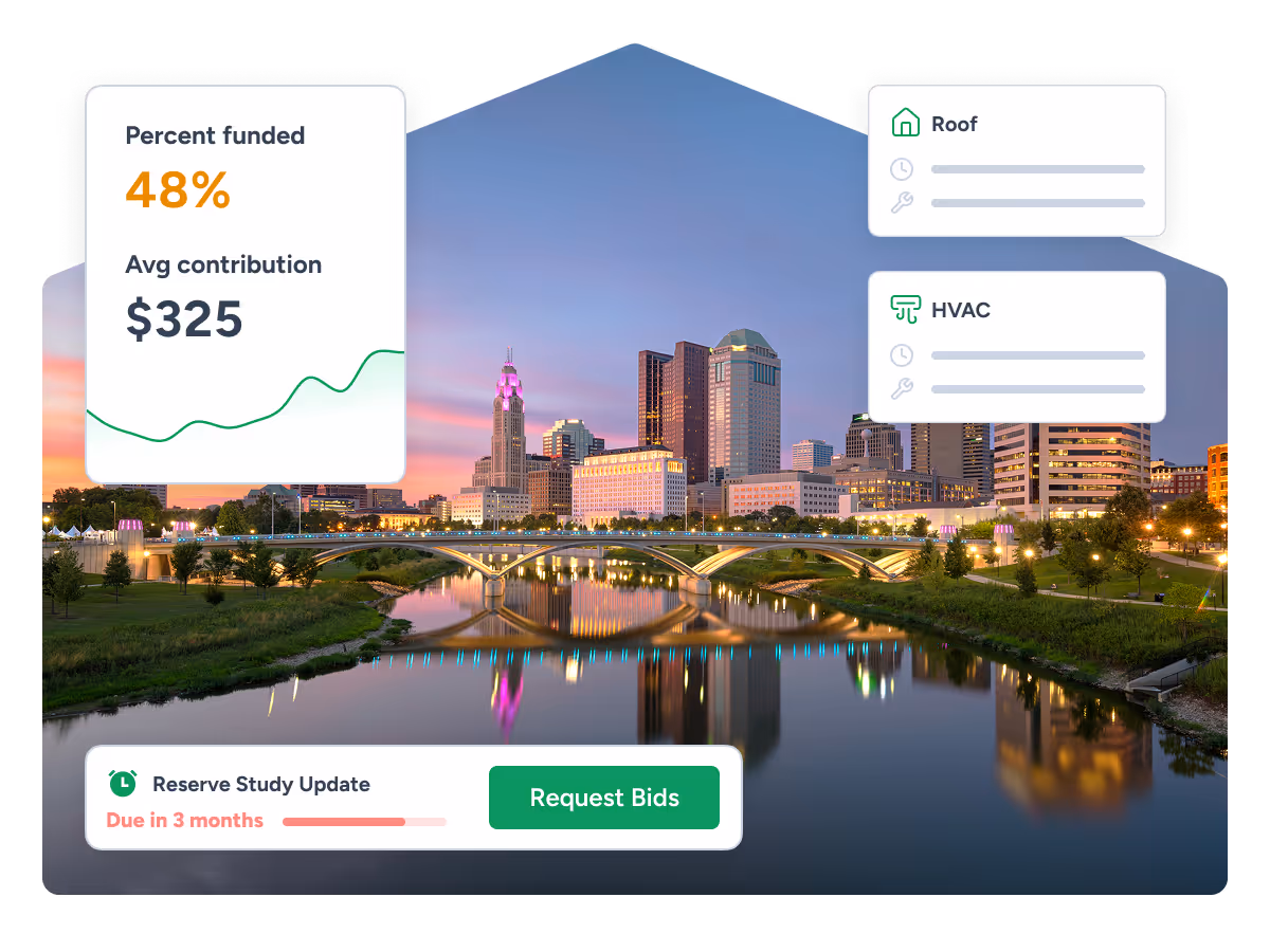 PropFusion reserve study services for Ohio HOA and condo communities