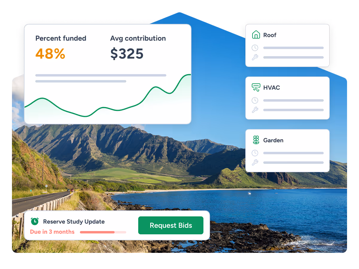 PropFusion reserve study services for Hawaii HOA and condo communities