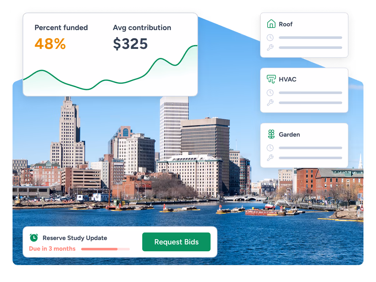 PropFusion reserve study services for Rhode Island HOA and condo communities