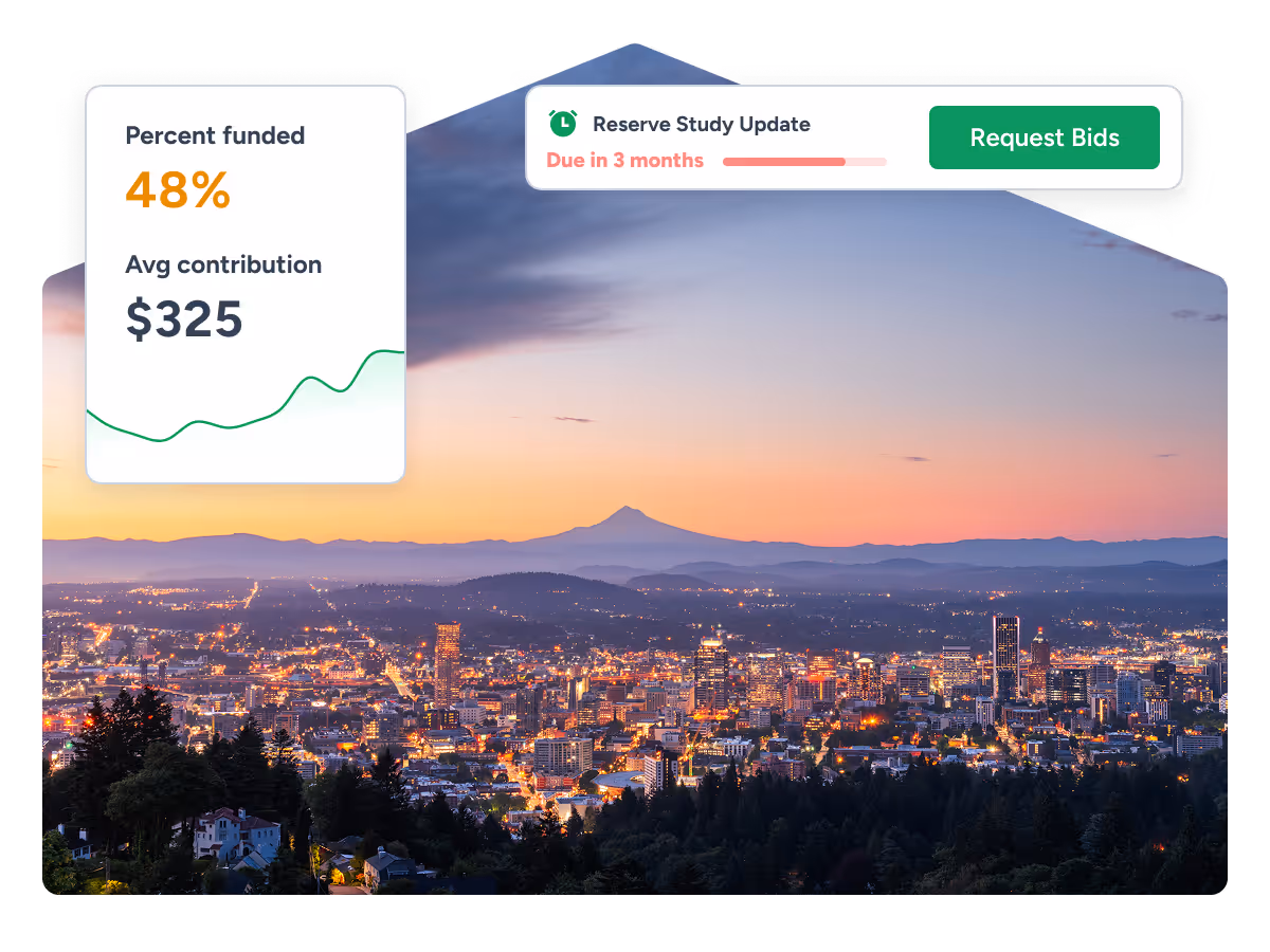 PropFusion reserve study services for Oregon HOA and condo communities