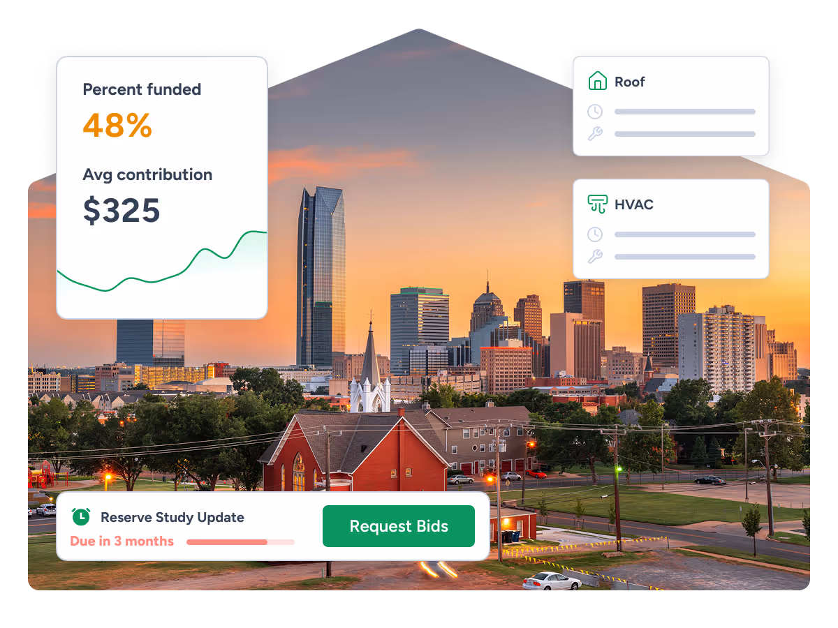 PropFusion reserve study services for Oklahoma HOA and condo communities