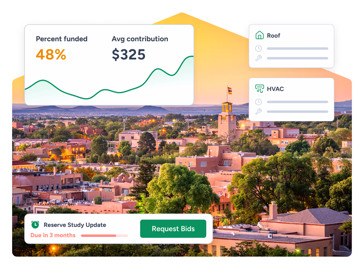PropFusion reserve study services for New Mexico HOA and condo communities