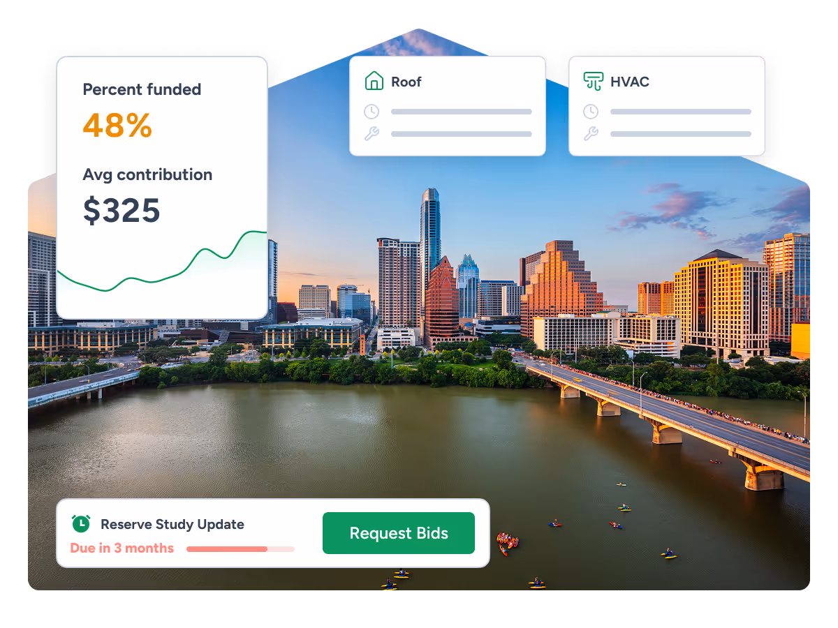 PropFusion reserve study services for Texas HOA and condo communities