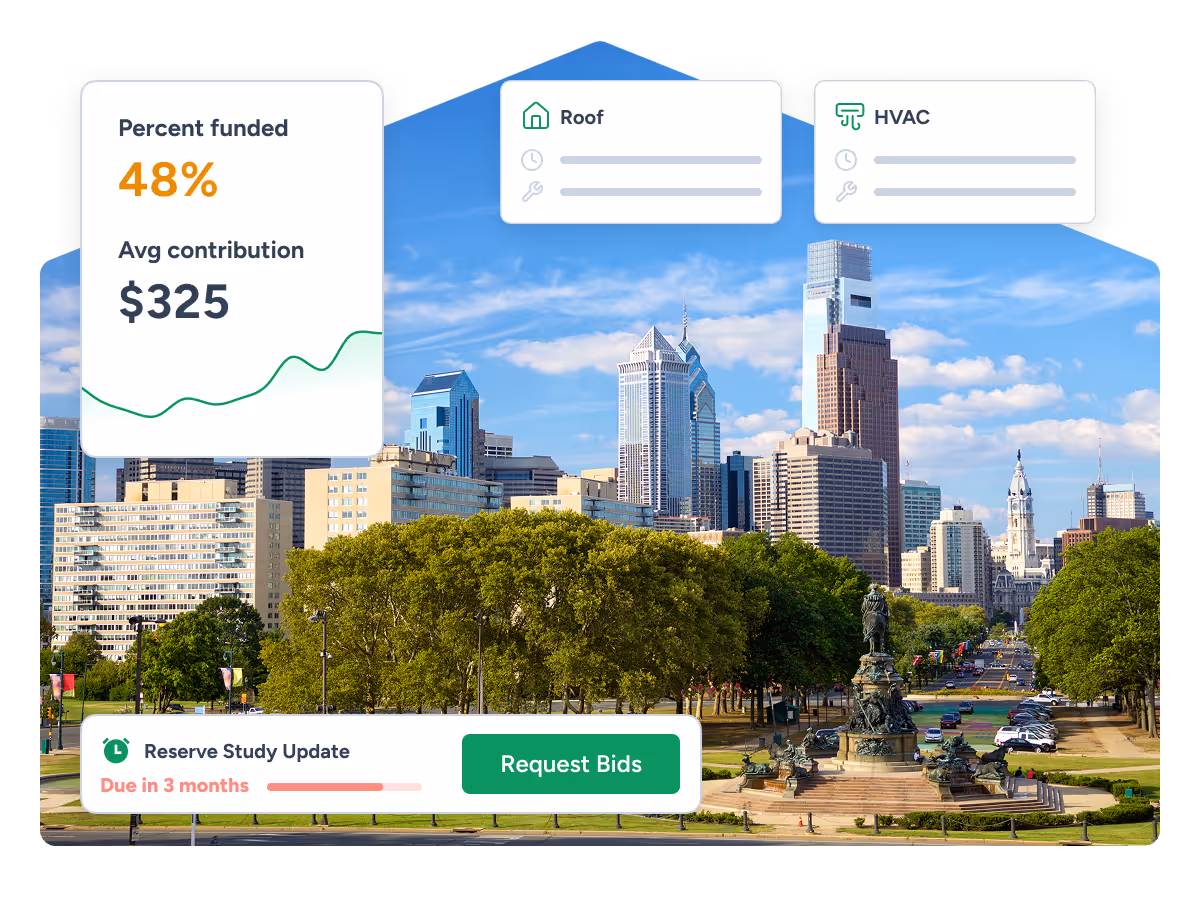 PropFusion reserve study services for Pennsylvania HOA and condo communities